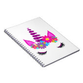 Unicorn Flower y Super Niedlich Girly Notizblock (Rechte Seite)