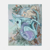 Unicorn Foal Cosy Cuddles Holiday Fleecedecke (Vorderseite)