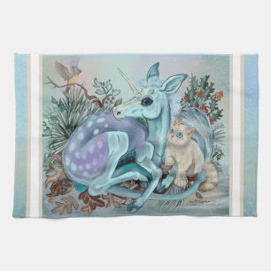 Unicorn Foal Cosy Cuddles Holiday Geschirrtuch