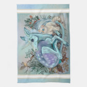 Unicorn Foal Cosy Cuddles Holiday Geschirrtuch (Vertikal)