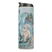 Unicorn Foal Cosy Cuddles Holiday Thermosbecher (Nach rechts gedreht)