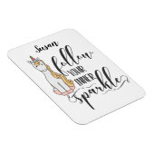 Unicorn Folgen Sie dem Party Ihres inneren Sparkel Magnet (Rechte Seite)