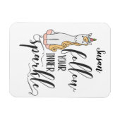 Unicorn Folgen Sie dem Party Ihres inneren Sparkel Magnet (Horizontal)