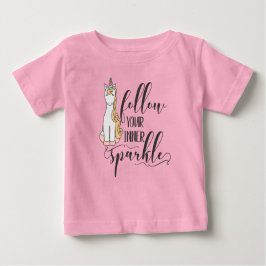 Unicorn Folgen Sie Ihrem inneren Sparkle-Gastgesch Baby T-shirt