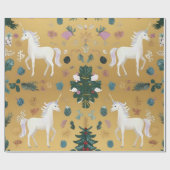 Unicorn Forest Wrapping Paper Geschenkpapier (Flach)