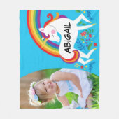 Unicorn Foto Fleece Blanket (Vorderseite)