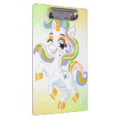 Unicorn Frühjahr magische Einhorn Sommerurlaub Klemmbrett (Rechts)