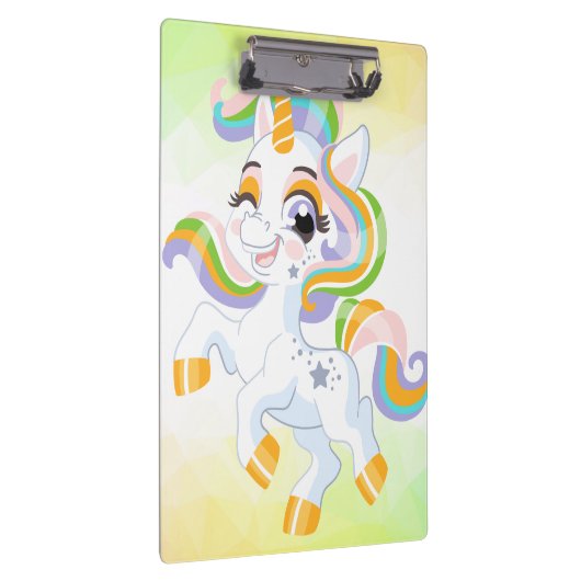 Unicorn Frühjahr magische Einhorn Sommerurlaub Klemmbrett (Rechts)