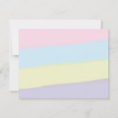 Unicorn Füllen Sie die Leere Stationery Vielen Dan Mitteilungskarte (Rückseite)