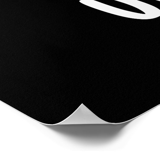 Unicorn Funny Baby Corn Pun Dark BG Poster (Ecke)