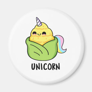 Unicorn Funny Baby Corn Pun Magnet