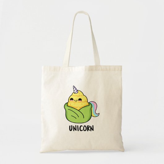 Unicorn Funny Baby Corn Pun Tragetasche (Vorne)