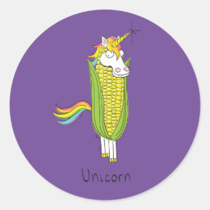 Unicorn Funny Corn Stickers