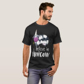 Unicorn Funny Cow Ich glaube an Unicow T-Shirt (Vorne ganz)