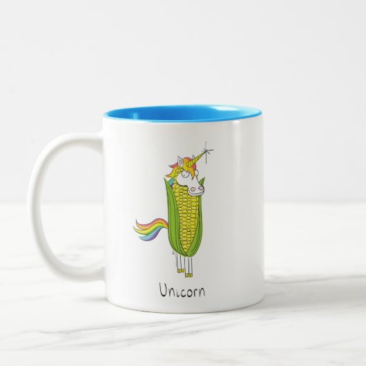 Unicorn Funny Mais Coffee Tasse (Links)