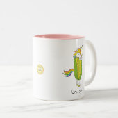 Unicorn Funny Mais Coffee Tasse (VorderseiteRechts)