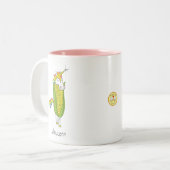 Unicorn Funny Mais Coffee Tasse (Vorderseite Links)
