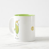 Unicorn Funny Mais Coffee Tasse (Vorderseite Links)