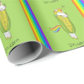 Unicorn Funny Niedlich Kids Geschenkpapier (Rolleneckpunkt)