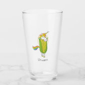 Unicorn Funny Niedlich Kids Glas (Vorderseite)
