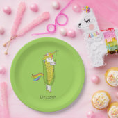 Unicorn Funny Niedlich Kids Pappteller (Party)