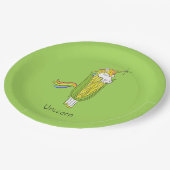 Unicorn Funny Niedlich Kids Pappteller (Schrägansicht)