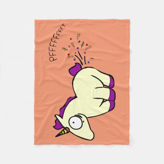 Unicorn-Furzen Fleecedecke (Vorderseite)