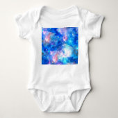 Unicorn Galaxy Night Sky Print Baby Strampler (Vorderseite)