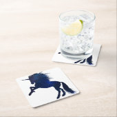 Unicorn Galaxy Rechteckiger Pappuntersetzer (Vor Ort)