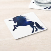 Unicorn Galaxy Rechteckiger Pappuntersetzer (angewinkelt)