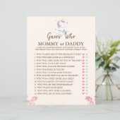 Unicorn Game Guess Who Rainbow Baby Dusche (Stehend Vorderseite)