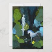 Unicorn Garden Einladung (Vorderseite)