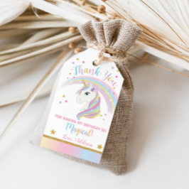 Unicorn Gastgeschenk Tags Vielen Dank Geschenkanhänger