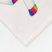 Unicorn Geboren, wild zu sein Fleecedecke (Ecke)