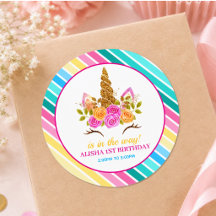 Unicorn Geburtstag 1. Geburtstag Party
