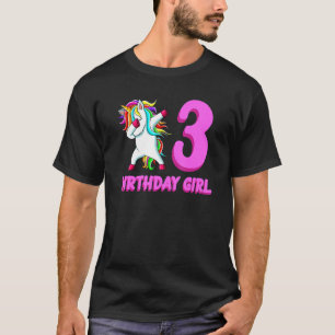 Unicorn Geburtstag 3. Jahr alt 2013 Niedliches Ein T-Shirt