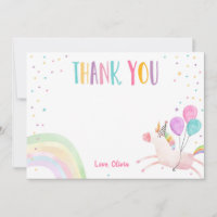 Unicorn Geburtstag Danke, dass Sie Karte Pink Magi