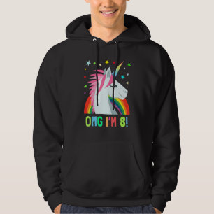 Unicorn Geburtstag für 8 Jahre Junge Junge Einhörn Hoodie