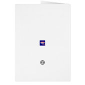 Unicorn Geburtstagskarte (Hinten)