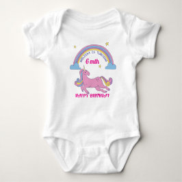 Unicorn Geburtstagskleidung - Individuelle Name &  Baby Strampler