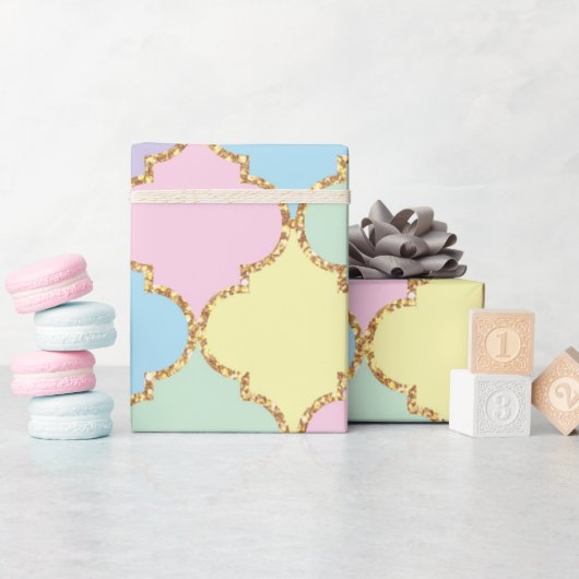 Unicorn Geburtstagsmuster Geschenkpapier (Babyparty)