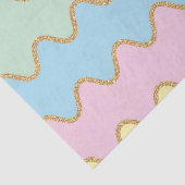 Unicorn Geburtstagsmuster Seidenpapier (Detail)