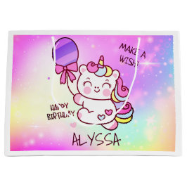 Unicorn Geburtstagsparty Geschenktasche Große Geschenktüte
