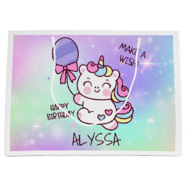 Unicorn Geburtstagsparty Geschenktasche Große Geschenktüte