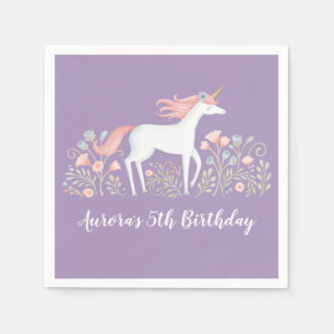 Unicorn Geburtstagsparty Napkins Serviette
