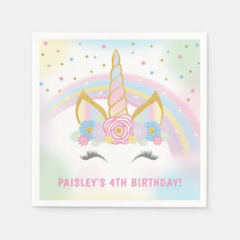 Unicorn Geburtstagsparty Napkins Serviette