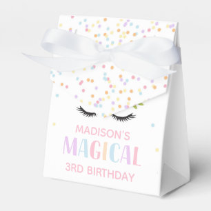 Unicorn Geburtstagsparty Polka Dots Blume  Geschenkschachtel
