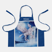 Unicorn Gedeckter Wasserfall Personalisiert Schürze (Vorderseite)