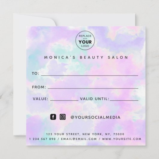 Unicorn Gefärbte Krawatte Elegante Moderne Logos f (Rückseite)