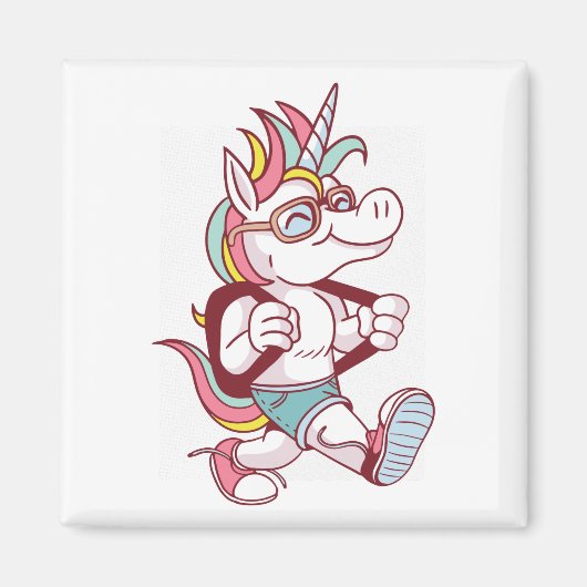 Unicorn geht zur Schule Magnet (Vorne)